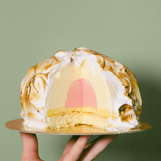 Lemon Raspberry Baked Alaska